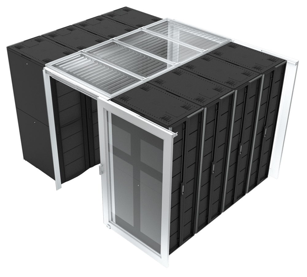 Single Sliding Aisle End Doors | Data Center Containment | Subzero Engineering