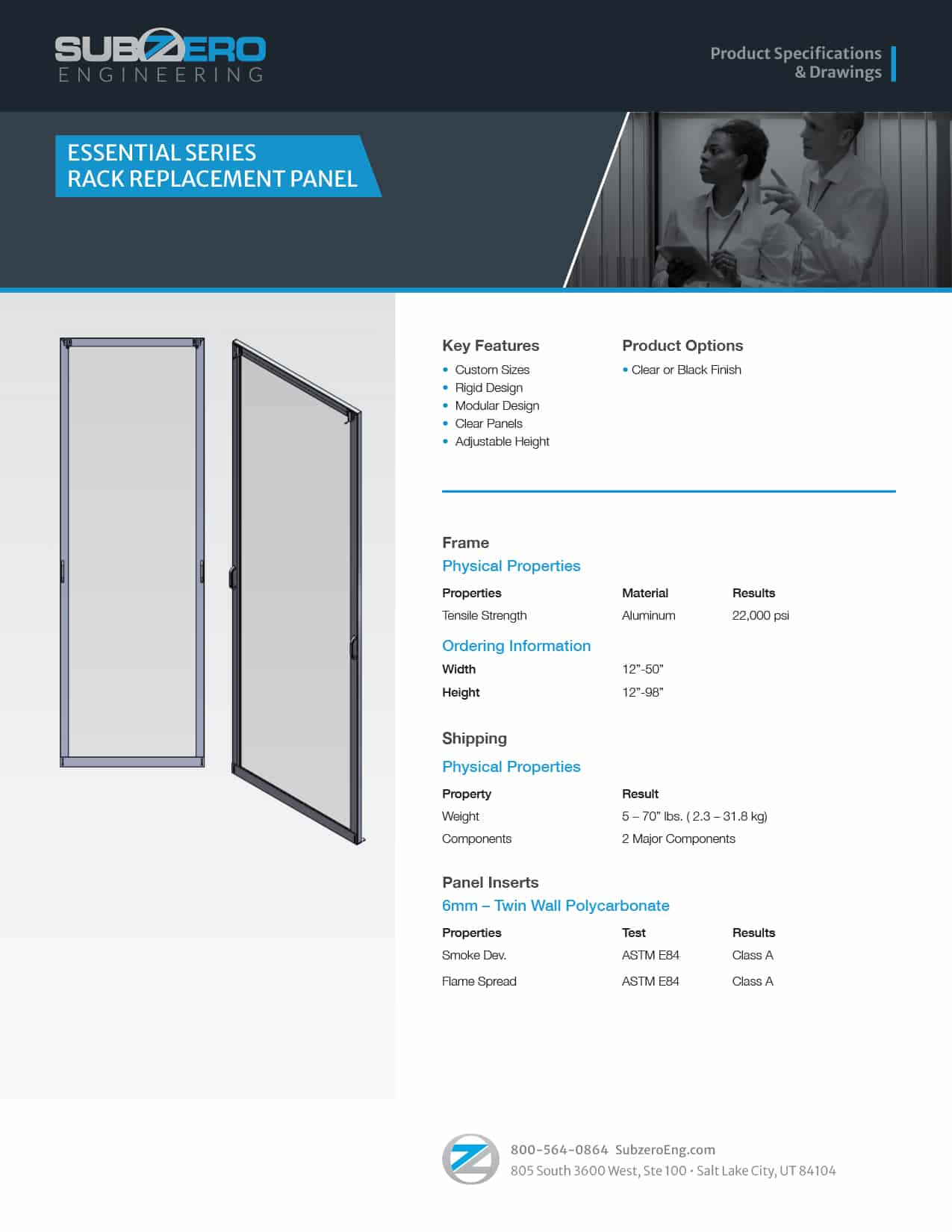 Essential Series Rack Replacement Panel