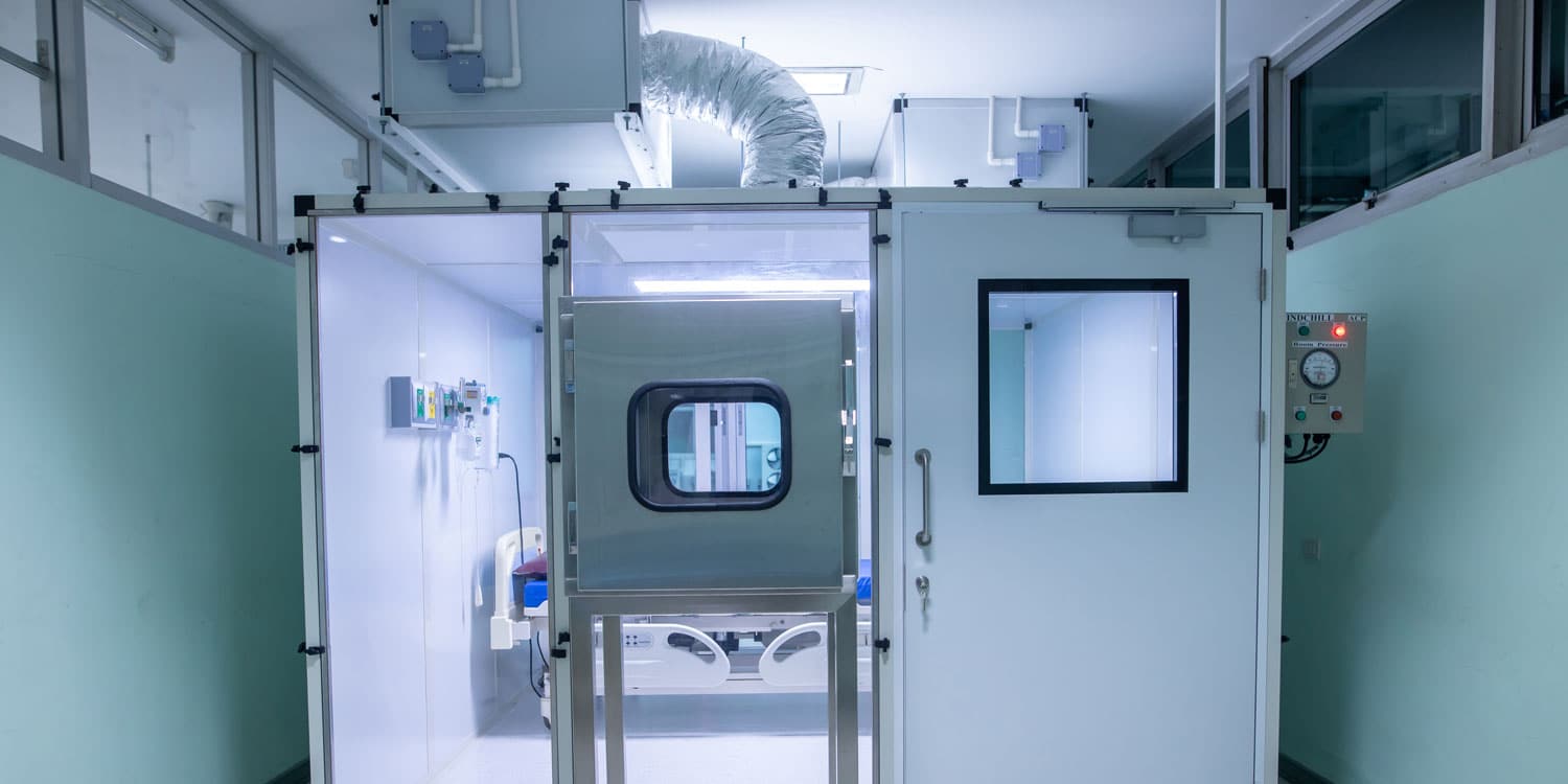 cleanroom in closed area
