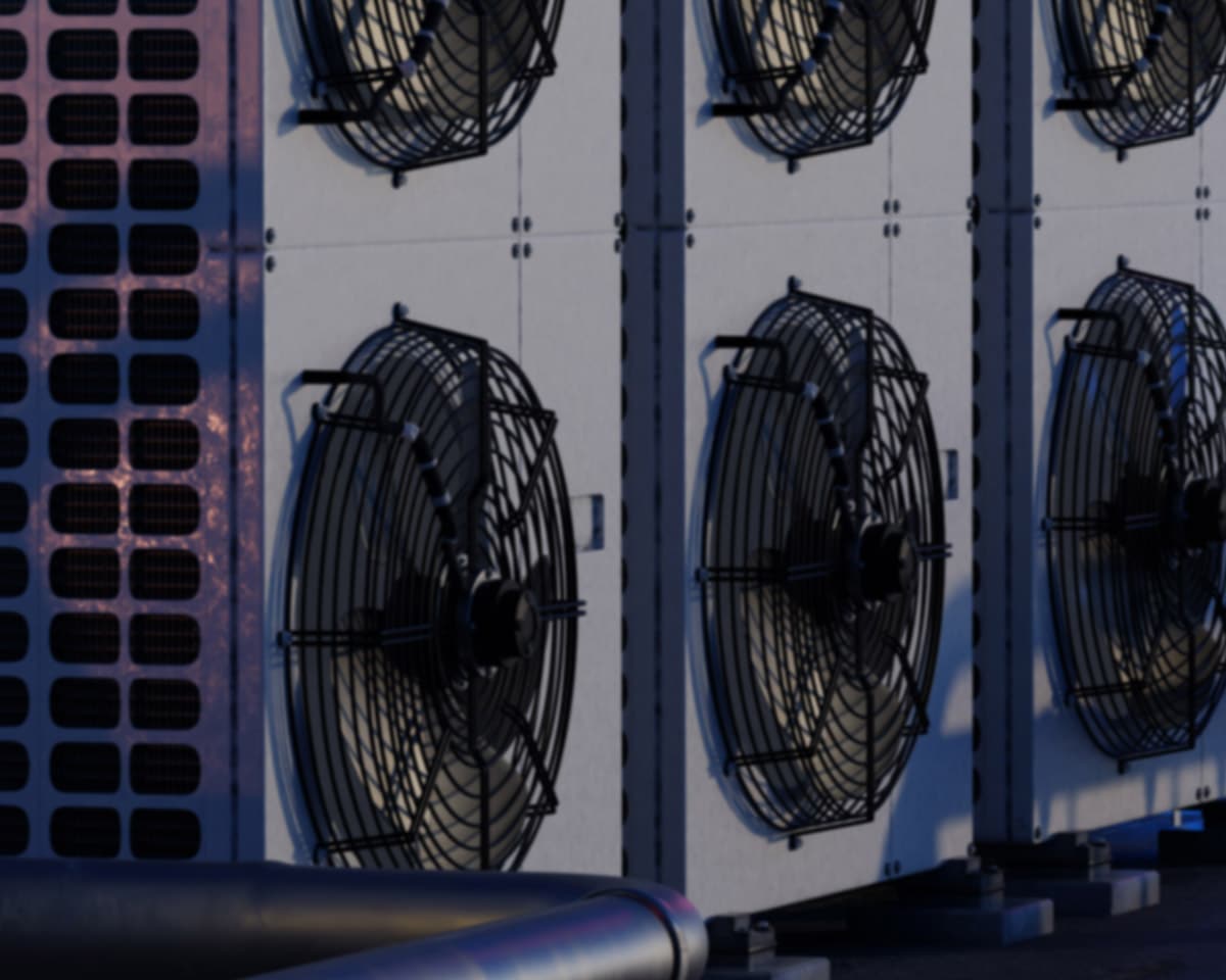 cooling towers stacked on each other