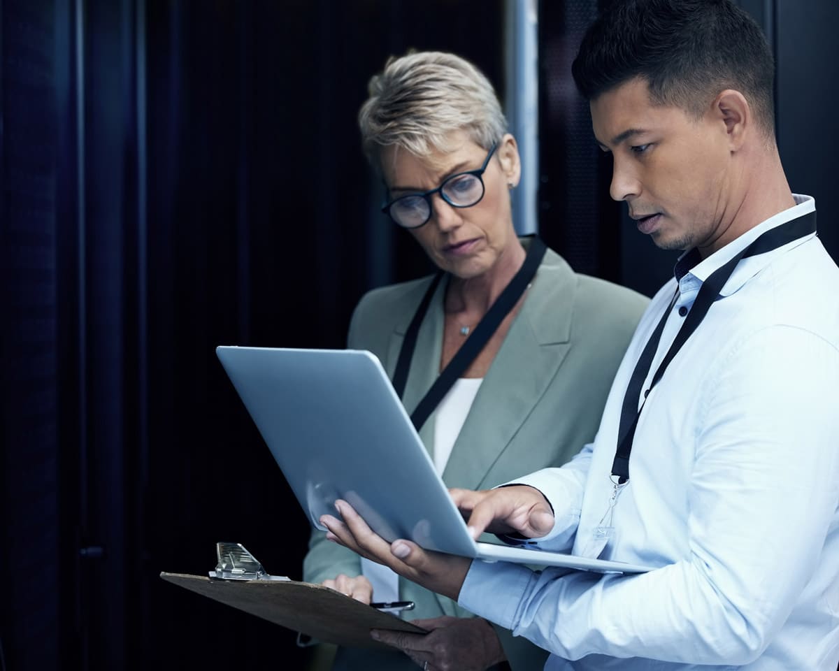 coworkers planning cooling strategy